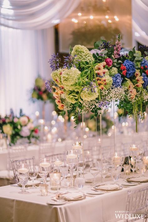 WedLuxe – An Amalfi Coast Garden | Photography By: Life Studios Inc. Follow @WedLuxe for more wedding inspiration! Preston Bailey Wedding, Colin Cowie Wedding, Enchanting Garden, Special Events Decor, Wedding Expenses, Tall Centerpieces, Wedding Luxury, Bright Florals, Garden Photography