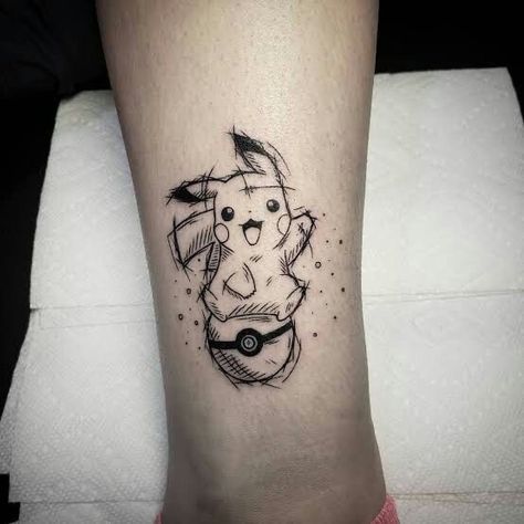 Prettiest Tattoos, Psyche Tattoo, Tatuaje Studio Ghibli, Pokemon Tattoos, Pikachu Tattoo, Zelda Tattoo, Gamer Tattoos, Marvel Tattoos, Geek Tattoo