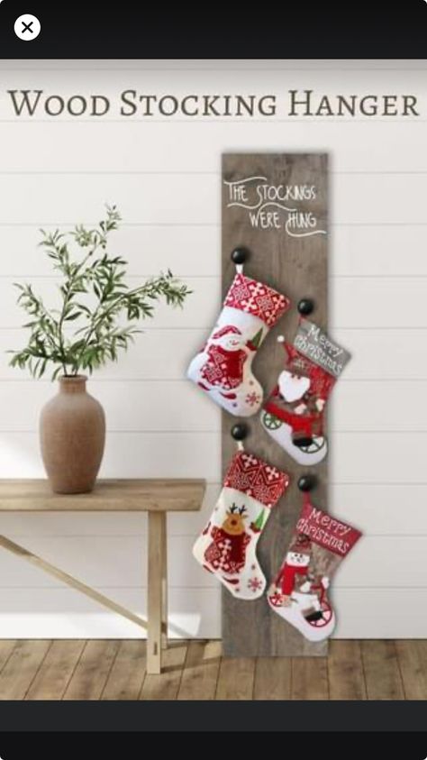 Stocking Holders Standing Diy, Standing Stocking Holder, Stocking Hanger Diy, Wood Stocking Hanger, Christmas Stocking Stand, Stocking Holder Stand, Free Standing Stocking Holder, Christmas Party Decorations Diy, Christmas Eve Gift