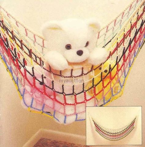 Toy Net, Toy Hammock, Crocheting Ideas, Crochet Toy, Toddler Crafts, Crafts To Do, Soft Toy, Crochet Toys, Hammock