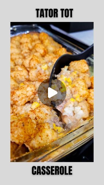 @bwoodcooks on Instagram: "I have a recipe similar to this called Mac Tator. Give it a try; But this recipe is a spin off of  Shepherd's pie. Adjust the recipes to your liking, but we have Tater Tot Casserole for the win. Free Recipe Below 👇

- 1/2 pound ground beef (85/15)
- 2/3 cup Condensed Cream of Mushroom Soup
- 1 cup cheddar cheese (shredded and divided)
- 1 can corn 
- 1 teaspoon onion powder
- 1/2 teaspoon black pepper
- 1/2 cup bacon (cooked and crumbled)
- 32 ounces tater tots
- 1/3 cup whole milk
- 1/4 cup sour cream
* Optional- 1 to 2 tbls w sauce 

Toss the beef in a skillet and cook until it's golden brown. Throw in some corn, cream of mushroom soup, a generous amount of cheese, milk, sour cream and seasoning and mix well. 

Grab a baking pan and layer in the beef, cheese, Egg Tater Tot Casserole, Tator Tot Breakfast, Sausage Gravy Casserole, Soft Scrambled Eggs, Corn Cream, Tater Tot Breakfast Casserole, Tater Tot Breakfast, Best Sausage, Tot Casserole