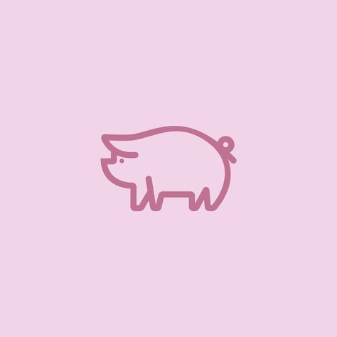 Pig Graphic Design, Pig Illustration Design, Pig Logo Design, Butcher Logo, Pig Graphic, Pig Silhouette, Pig Logo, Pig Design, Pig Crafts