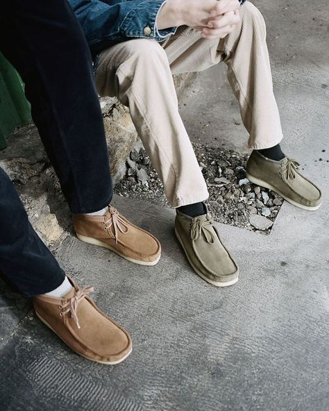 casual men's shoes Clarks Wallabees Men Outfit, Wallabees Outfit Men, Clarks Wallabees Outfit, Clarks Wallabees Men, Wallabees Outfit, Clarks Shoes Mens, Most Stylish Men, Clarks Wallabees, Camo Designs