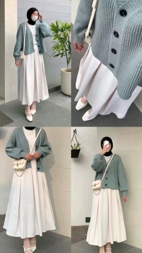 Petite Modest Outfits, Hijab Outfit Ideas Casual, Modest Winter Outfits Casual, Muslim Fashion Dress Simple, Fesyen Korea, Muslimah Fashion Casual, Fashion Muslimah, Outfits Muslim, Stylish Outfits Casual