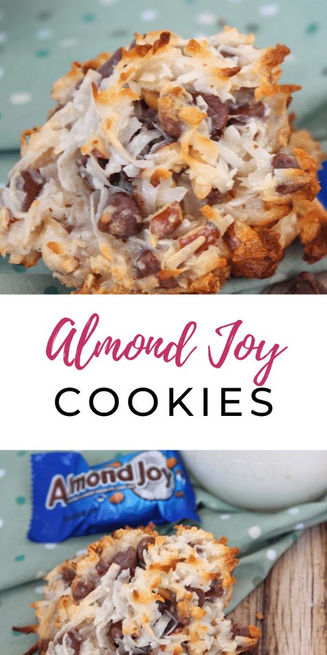 Coconut Sweetened Condensed Milk, Salted Almonds, Condensed Milk Cookies, Almond Macaroons, Joy Cookies, Coconut Cookies Recipes, Danish Butter Cookies, Almond Joy Cookies, Condensed Milk Recipes