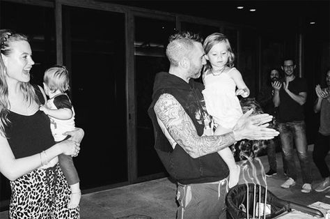 Behati Prinsloo Wishes Adam Levine a Happy Father's Day with Rare Photo of Their Daughters Adam Levine Wife, Adam Levine Behati, Adam Levine Behati Prinsloo, Kendra Spears, Victoria Secret Swimwear, Oops I Did It Again, Behati Prinsloo, Goldie Hawn, Lucky To Have You