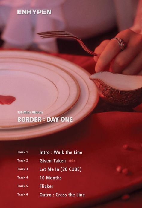 Update: ENHYPEN Gives New Preview Of Their “Given-Taken” MV Ahead Of Debut | Soompi Enhypen Border Day One, Border Day One, Tracklist Poster, Give And Take, Drama Memes, Walk The Line, Let Me In, Mini Albums, Boy Groups