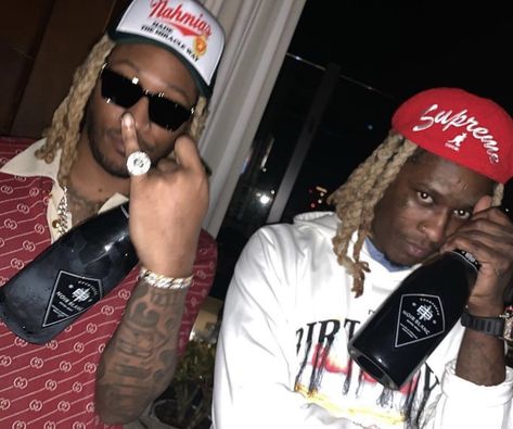 Young Thug And Future, Future And Young Thug, Young Thug Instagram, Future Young Thug, Young Thug Album, Cloud Rap, Future Rapper, Dreadlocks Men, Blonde Dreadlocks