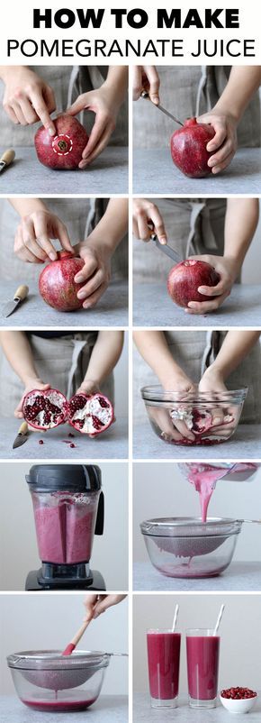 How to Make Pomegranate Juice - an easy, step-by-step tutorial + video on how to make pomegranate juice. Healthy Detox Cleanse, Pomegranate Recipes, Fruit Juice Recipes, Detox Juice Cleanse, Veggie Juice, Lemon Diet, Lemon Detox, Detox Juice Recipes, Juice Recipes