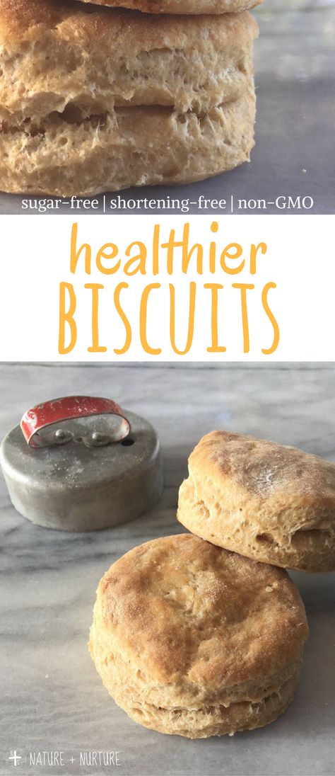 Homemade Biscuits Healthy, Healthy Biscuits Clean Eating, Sugar Free Side Dishes, Healthier Biscuits, Healthy Biscuit Recipe, Biscuits Without Baking Powder, Healthy Biscuits Recipe, Biscuits Southern, Sugar Free Biscuits