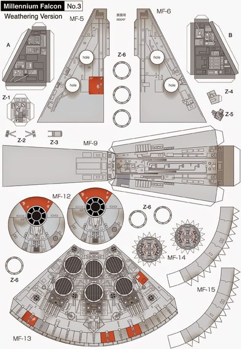 Maqueta 3D descargable del Halcón Milenario de la saga de Star Wars | DEF Deco - Decorar en familia Star Wars Origami, Paper Toy Printable, The Millennium Falcon, Star Wars Crafts, Cardboard Model, Star Wars Spaceships, Star Wars Decor, Star Wars Diy, Star Wars Models