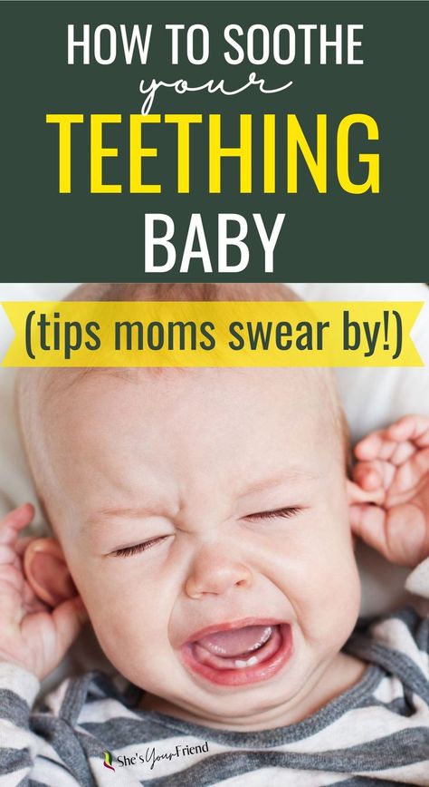 a fussy baby with text overlay that reads how to soothe your teething baby tips moms swear by When Do Babies Start Teething, Introducing Baby Food, Teething Hacks, Baby Teething Remedies, Best Teething Toys, Teething Signs, Baby Acne, Baby Laundry Detergent, Teething Remedies