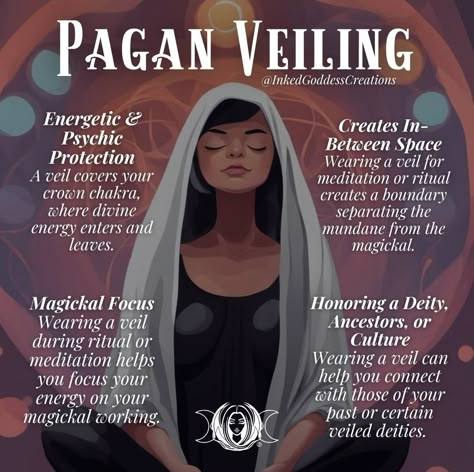 Pagan Veiling Witches, Veiling In Witchcraft, Pagan Veiling, Goddess Magick, Witchcraft Spells For Beginners, Become Popular, Spells For Beginners, Witchcraft Spells, Wiccan Magic