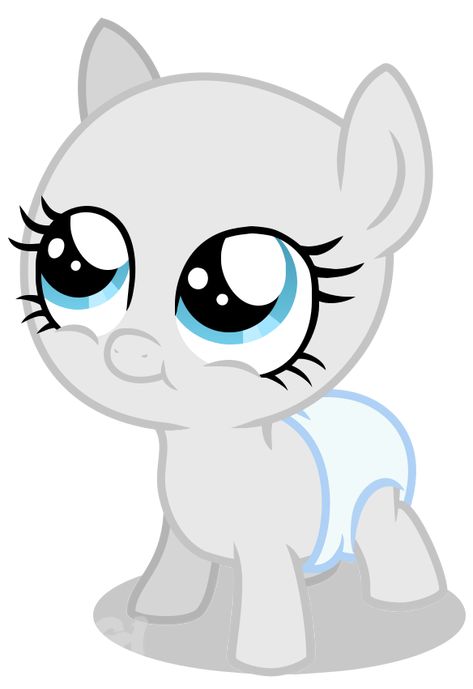 My Little Pony Drawing Base, My Little Pony Base, My Little Pony Hair, Pony Base, Drawing Baby, Mlp Bases, Pony Oc, Pony Creator, Baby Pony