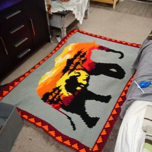 Horse Crochet Pattern Blanket, Chewbacca Crochet Blanket, Crochet C2c Blanket, Llama Blanket Crochet, C2c Crochet Disney Blanket, Llama C2c Crochet Blanket, Stitch Cousins, Crochet Bobble Stitch, C2c Blanket