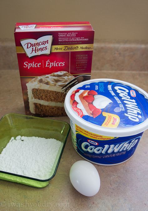 Spice Cool Whip Cookies Spice Cake Cookies, Whip Cookies, Recipes With Cool Whip, Cool Whip Cookies, Whipped Cream Cakes, Apple Spice Cake, Recipes With Whipping Cream, Cake Mix Cookie Recipes, Apple Cookies