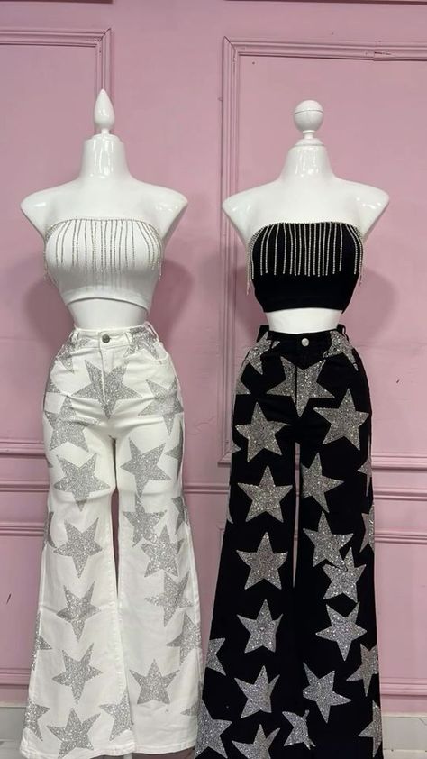 Black And White Party Outfit Women, Star Top Outfit, Black And Silver Outfit, Illustration Jewelry, Luxury Motivation, Sketch Tutorial, Makeover Makeup, Photography Funny, Glitter Outfit