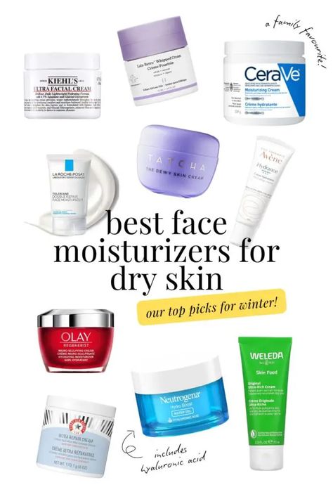 face moisturizers for dry skin Moisturizers For Dry Skin, Natural Hair Moisturizer, Weleda Skin Food, Simple Skincare Routine, Winter Skin Care, Dry Face, Dewy Skin, Best Moisturizer, Hydrating Cream