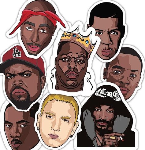 Dr Dre Eminem, Water Proof Stickers, History Of Hip Hop, 90s Rappers, Pink Floyd Art, Hip Hop Artwork, Hip Hop Poster, Hip Hop Quotes, Rapper Art