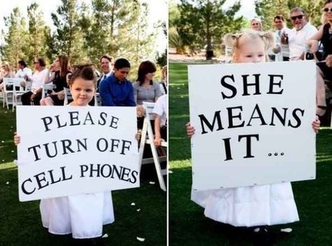 40 Awesome Signs You'll Want At Your Wedding Funny Wedding Pictures, Bride Sign, Funny Wedding Photos, Unplugged Wedding, Creative Wedding Ideas, Wedding Signage, Wedding Humor, Here Comes The Bride, Fun Wedding