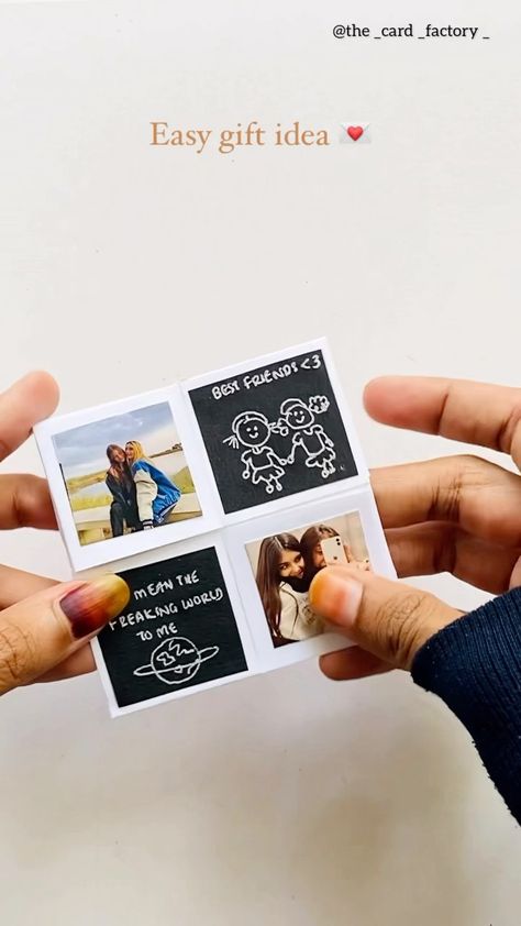 An easy diy gift idea for friendship day💖💌 . . . #reelsinstagram#reelsindia#giftidea#giftideas#giftideasforher #giftinspo… | Instagram Gift Ideas For Friendship Day, Cute Best Friend Drawings, Friend Drawings, Happy Birthday Cards Diy, Friendship Day Gifts, Card Factory, Diy Birthday Gifts For Friends, Gift Inspo, Easy Diy Gifts