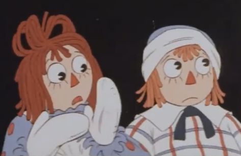 Rageddy Ann And Andy, Raggedy Ann And Andy Matching Pfp, Sibling Duo, Raggedy Anne, Raggedy Andy, Richard Williams, Goofy Drawing, Raggedy Ann And Andy, Ghibli Movies