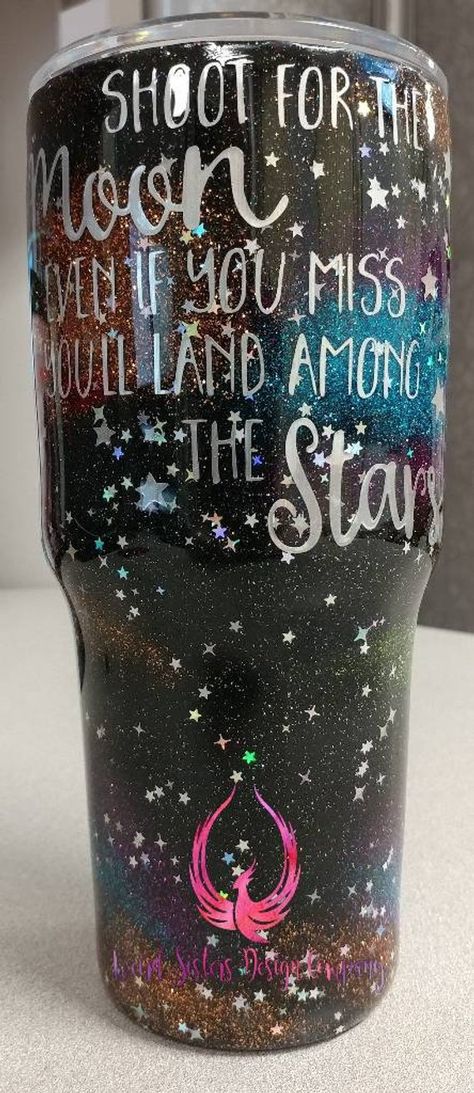 Custom Glittered Galaxy Tumbler 30oz Fabric Tumblers, Glitter Things, Galaxy Tumbler, Tumbler Quotes, Esteem Quotes, Epoxy Cups, Epoxy Crafts, Yeti Cups, Epoxy Tumbler