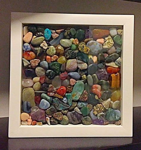 Rock Display Ideas, Rock Collection Storage, Rock Collection Display, Rock Display, Stones Aesthetic, Rock Tumbling, Rock Decor, Stone Crafts, Rock Collection