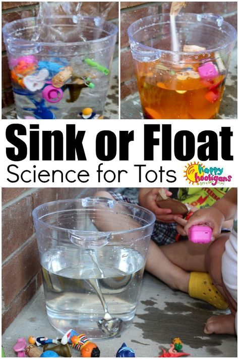 Sink Or Float Experiment, Float Or Sink, Physical Science Experiments, Physical Science High School, Pulau Tioman, Science Activities For Toddlers, Science Experiments Kids Preschool, Physical Science Activities, Science For Toddlers