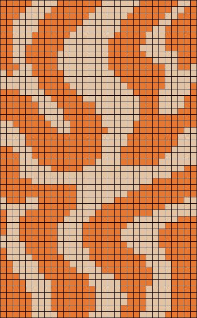 Jacquard Crochet Pattern, 2 Colour Tapestry Crochet, Crochet Tapestry Pattern 2 Colors, Tapestry Crochet Two Color Pattern, Groovy Alpha Pattern, Wavy Alpha Pattern, Orange Alpha Pattern, Intarsia Crochet Patterns, Crochet Blanket Grid Pattern