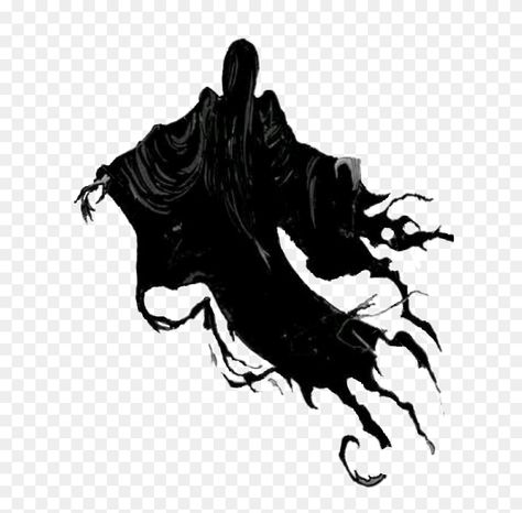 Download hd Sticker By Paulina - Silhouette Harry Potter Dementor Clipart and use the free clipart for your creative project. Harry Potter Stencils, Harry Potter Dementors, Imprimibles Harry Potter Gratis, Harry Potter Silhouette, Imprimibles Harry Potter, Hp Tattoo, Harry Potter Art Drawings, Harry Potter Stickers, Spiderman Face