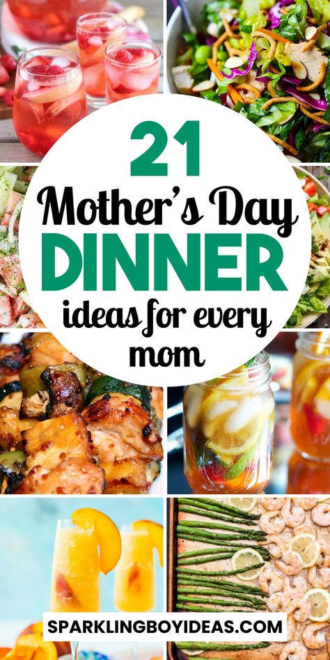 Celebrate Mom with these easy Mothers Day dinner ideas for family. From easy lamb recipes, summer salad recipes, and pasta recipes to Mothers Day cakes and cupcakes, find the perfect summer meal to show your love. Explore our quick Mother's Day meals ensuring a great celebration for the whole family. Whether it's a cozy family gathering or a grand Mother's Day feast, these summer dinner ideas will make her day unforgettable. Dive into our summer recipes for a delightful end to her special day. Food For Mothers Day Lunch, Mothers Day Luncheon Ideas Food, Ideas For Mother's Day Dinner, Mother’s Day Bbq Dinner Ideas, Healthy Mother’s Day Meal, Mother’s Day Supper Idea, Mothers Day Cookout Ideas, Mother’s Day Cookout Food, Ideas For Mother’s Day Meals