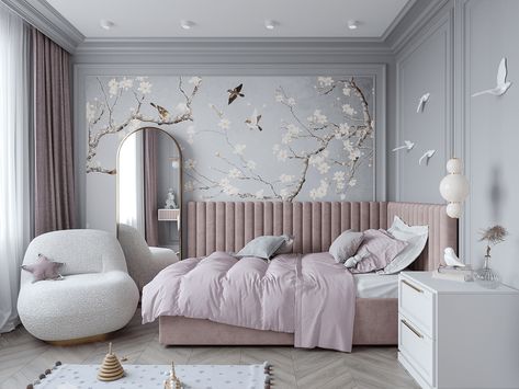 Kid's room on Behance Teenager Bedroom Design, Apartment Deco, Garden Cabins, Modern Luxury Bedroom, Kids Bedroom Designs, Kids Interior Room, Girl Bedroom Designs, Room Design Bedroom, Room Makeover Bedroom