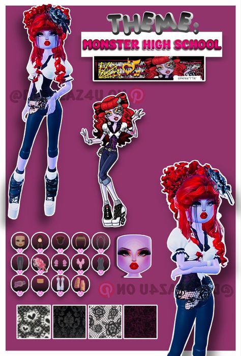 • 🏵️ • - #fyp #dti #dresstoimpress #dress #to #impress #roblox #dtiideas #aesthetic #outfitideas #dresstoimpressideas #idea #board #pin #robloxpin #robloxdti #robloxdresstoimpress Monster High Dress To Impress, Operetta Monster High, Monster High Dress, Monster High School, Dti Fits, Board Pin, Monster High Characters, Idea Board, Monster High