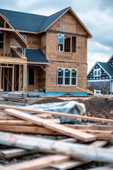 How To Frame A House: Construction Basics Home Building Process, How To Frame A House, House Construction Ideas, Construction Aesthetic, House Framing, Timber Frame House, Business Vision, Porch Windows, Framing Construction