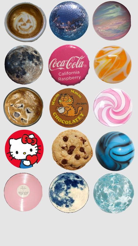 #circles #pins #foryou #moonlover #cookie #hellokittyandfriends #decorationforbags #lover #ilovepins Backpack Ideas, Moon Lovers, Circles, Pins