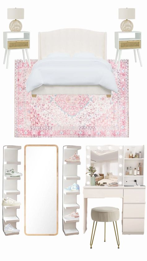 Dream Teen Bedrooms, Bedroom Decor For Teen Girls, College Apartment Decor, Apartment Bedroom Decor, Pinterest Room Decor, Preppy Room Decor, Preppy Room, Redecorate Bedroom, Teen Bedroom Decor