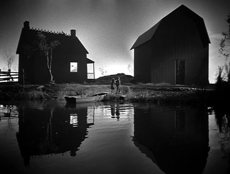 Night of the Hunter (1955) The Night Of The Hunter, Night Of The Hunter, Charles Laughton, Shelley Winters, Lillian Gish, Robert Downey Jr., Pier Paolo Pasolini, Childrens Music, Urban Landscapes