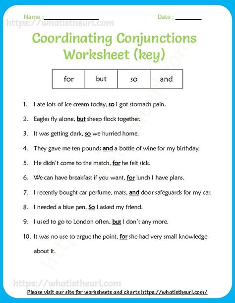 The exercises are designed to help children understand how to use conjunctions. Please download the PDF Conjunctions Worksheet for grades 3,4 and 5 – Exercise 11 Conjunction Worksheet Grade 4, Conjunctions Worksheet Grade 3, Conjunction Worksheet, Punctuation Practice, Conjunctions Worksheet, Chemical Bonding, Grammar Notes, English Grammar Notes, Coordinating Conjunctions