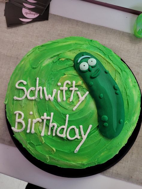 Pickle Rick Cake, Pickle Rick, Batman Tattoo, Diy Posts, A Thing, Pickles, Batman, Cake, Birthday