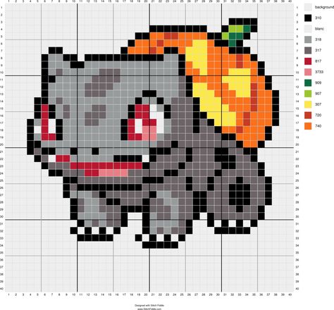 Bulbasaur Cross Stitch Pattern, Derpy Pokemon Cross Stitch, Pokemon Graphghan, Pokemon Pixel Art 32x32, Cross Stitch Pokemon, Pokemon Sprites Pixel Art, Bulbasaur Cross Stitch, Pixel Art Dragon, Cross Stitching Patterns