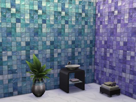 Glossy wall tiles. 5 colors in a single file. Found in TSR Category 'Sims 4 Walls' The Sims 4 Cc House, Sims House Cc, Sims Cc Build, Sims 4 Cc House, Sims4 Clothing, House Flipper, Sims Furniture, Cc Packs, Phone Photo Editing