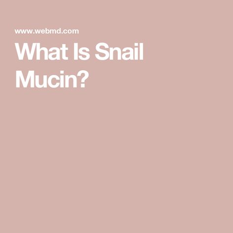 What Is Snail Mucin? Snail Mucin, Cosmetic Dermatology, New Cosmetics, Gel Mask, Science Biology, Skin Repair, Korean Cosmetics, Gel Moisturizer, Dermatology