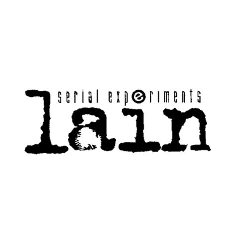 In a semi-typewriter font, is black text that says “Serial Experiments Lain”. Lain App Icon, Lain Headers, Lain Widgets, Lain Stickers, Serial Experiments Lain Tattoo, Serial Experiments Lain Icons, Lain Tattoo, Lain Serial Experiments, Fish Eye Effect