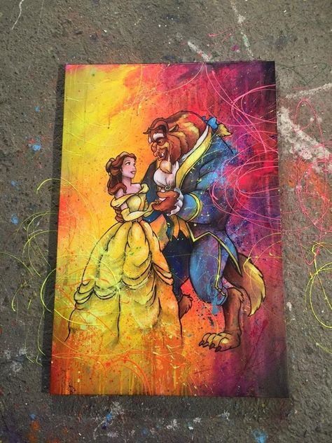 Beauty And The Beast Art, Disney Pics, Disney Paintings, Urban Modern, Cat Air, Art Disney, Disney Beauty And The Beast, Geek Chic, Disney Fan Art