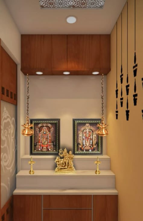 Mandir Ka Design Photo, Pooja Room In Kitchen, Pooja Room In Kitchen Ideas, Poja Room Ideas, Pooja Corner, Small Pooja Unit, Pooja Units, Pooja Unit, Pooja Door Design