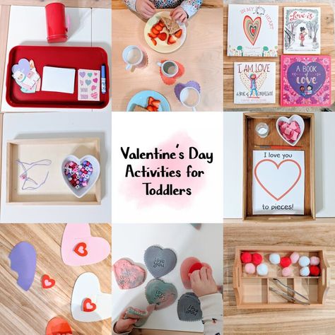 Valentine's Day Activities for Toddlers — Montessori in Real Life Montessori Valentines, Montessori Toddler Activities, Toddler Valentines, Valentine Activities, Homemade Playdough, Coloring Supplies, Activities For Toddlers, Valentines Day Activities, Bird Theme