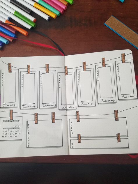 Laundry - Weekly Layout Bullet Journal Weekly Layout, Bullet Art, Creating A Bullet Journal, Bullet Journal Hacks, Weekly Layout, Bullet Journal Weekly Spread, I Messed Up, Bullet Journal Notebook, Bullet Journal Design Ideas