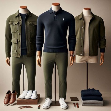 Olive green and navy - No matter how you wear them you can never mess up. #trending #outfit #winterfashion #fashion #nwv Navy Outfit, Mess Up, No Matter How, Olive Green, Winter Fashion, Matter, Navy, Green, How To Wear