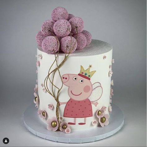 Cake Pepa Pig Girl, Birthday Cake Peppa Pig Girl, Cake Peppa Pig Birthday, Pepa Pig Cake Girls, Pepa Pig Cake Ideas, Pepa Pig Birthday Decoration, Pepa Pig Birthday Cake, Tortas Peppa Pig, Peppa Cake